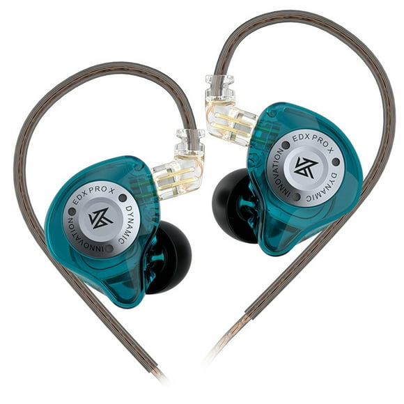 KZ EDX Pro X in-Ear Stage Monitor Headphone Dual Magnetic Dynamic Unit Earphone Shock Bass