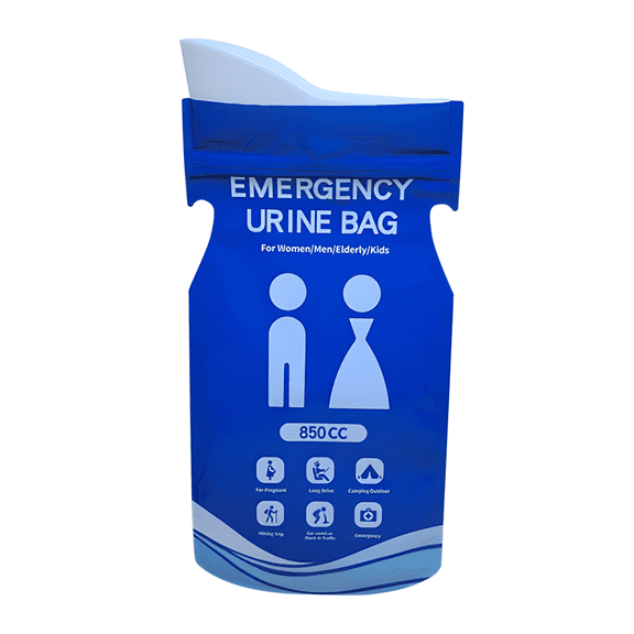 10Pcs TongY,Disposable Emergency Urine Bags 850CC, Leakproof Portable Toilet for Car Travel Camping, Unisex Urinal for Adults Kids Elderly