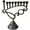 Black, variant on Hanukkah 9 Branch Menorahs Israeli Candlestick Jewish Candlestick Hanukkah Menorah Candle Metal Table Classic Hanukkah Menorah For Shabbat