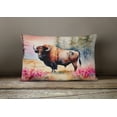thumbnail image 4 of Wood Bison Throw Pillow 12 in x 16 in, 4 of 4