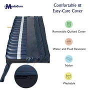 Medacure Alternating Pressure Air Mattress for Hospital Beds with Quilted Nylon Cover - 80 x 36 x 8 (Twin) - Pump Included