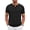 Black, variant on Henley Men Shirts Short Sleeve T shirts for Men V Neck Casual Men Shirts