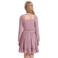 thumbnail image 5 of IBTOM CASTLE Teen Girl Sparkly Long Sleeve Formal Party Dress Junior Christmas Halloween Glitter Holiday Dress Tween Fancy Birthday Sneaker Ball Gown Pink, 5 of 7