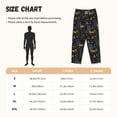 thumbnail image 2 of Cauagu fall fox deer bird Pajama Pants for Women Loose Fit Wide Leg Trouser Pants Casual Elastic Waist Drawstring Lounge Pants, 2 of 6