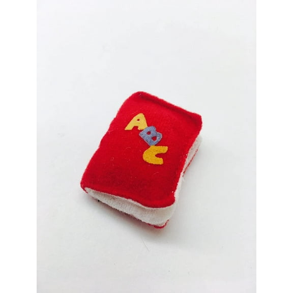 Mini Red Soft Book ABC 1.75" X 1.25" Plush Party Favor Toy New