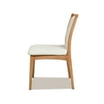 thumbnail image 7 of 2 Natural Brown Wood Chairs - White Stain Upholstery, High Back, Fully Assembled Dining 2pcs, , No Assembly Required,, 7 of 7