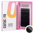 thumbnail image 1 of Extensiones de pestañas CURACORO Laser Flat Lash True Black C, CC, D Curl 7-15 mm, 1 of 9
