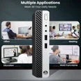 thumbnail image 4 of Restored HP Prodesk 400 G5 Mini Desktop PC Intel Quad-Core i5-9500T, 16GB Ram, 256GB SSD, WiFi, Keyboard and Mouse, Windows 11 Pro (Refurbished), 4 of 7