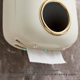 thumbnail image 4 of Wall-Mounted Toilet Tissue Holder - Waterproof Plastic Storage Box with Drawer | Bathroom Organizer | 4-in-1 Functional Design, 4 of 8