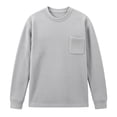thumbnail image 4 of HUANBAI Long Sleeve Knit Relaxed Fit Top For And Autumn Casual Crew Neck Thermal Shirt For Everyday Wear, 4 of 4