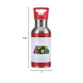 thumbnail image 4 of Paladone Super Mario Botella de agua con pajita de metal, talla única, multicolor, 4 of 4