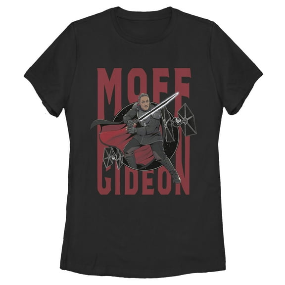 Women's Star Wars: The Mandalorian Gideon Retrieve The Asset  Graphic Tee Black Medium