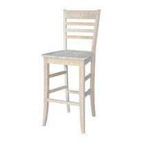 Roma Unfinished Bar Height Stool