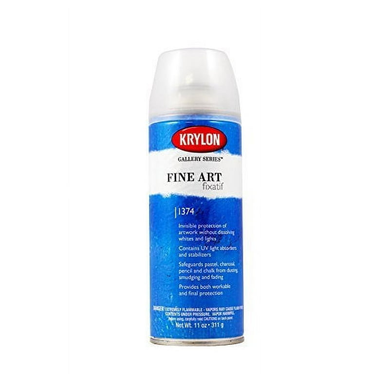 Krylon Fixative Aerosol Spray Provides Lasting Protection for Pencil,  Pastel and Chalk Drawings But Can Be Erased to Rework Your Art (Pkg/3)