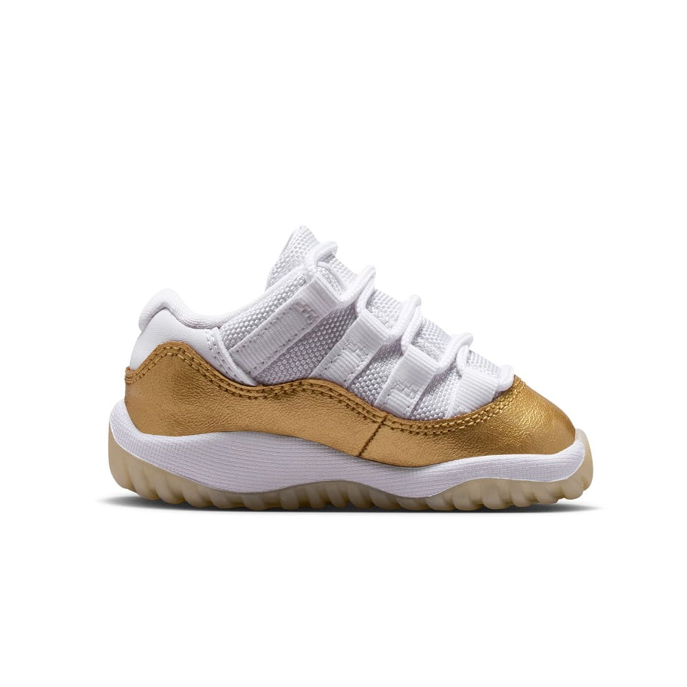 Toddler's Jordan 11 Retro Low "Mother's Day" White/MTLC Gold (645107 102) - 9