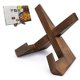 thumbnail image 1 of Soporte para libros de cocina, soporte para libros de cocina de madera hecho a mano, soporte para libros de recetas para soporte de exhibición, 1 of 5