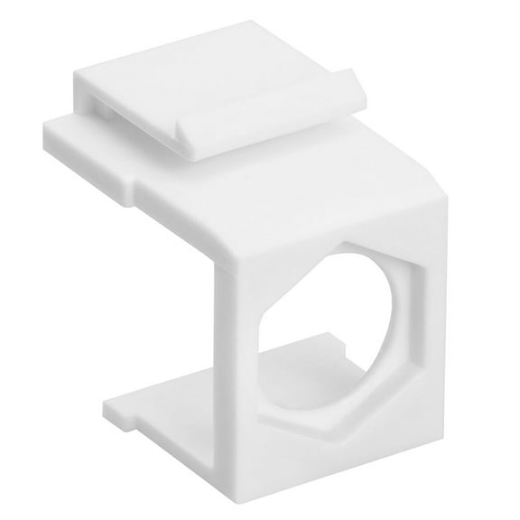 Cmple - Blank Insert for F type connector - White (Pack of 10)
