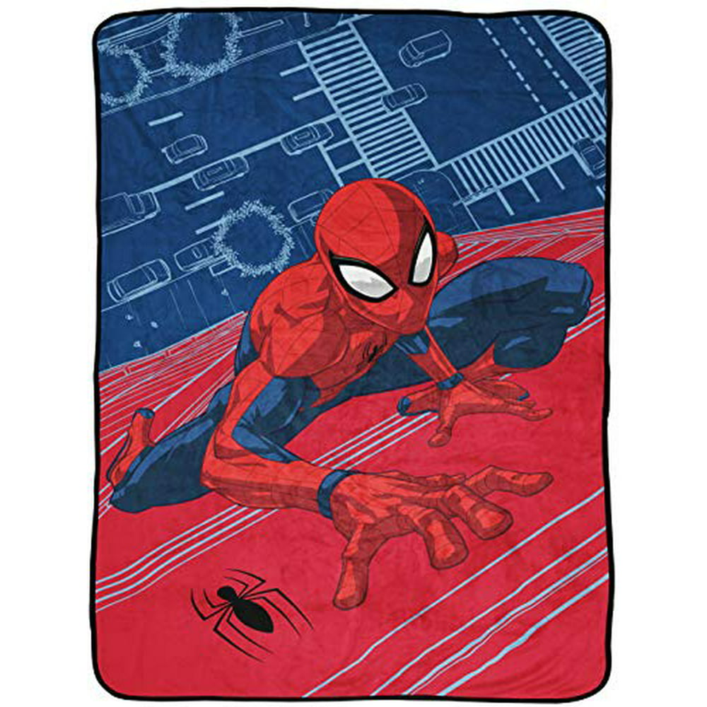 Marvel Spiderman Wall Walk Throw Blanket - Measures 46 x 60 inches ...