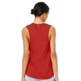 thumbnail image 3 of Bella & Canvas B33406705 Women Jersey Muscle Tank Top, Red - Large, 3 of 5