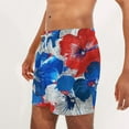 thumbnail image 4 of guisaled Mens Swim Trunks With Liner American Flag Swimming Trunks for Men Quick Dry Elastic Waisted Swim Shorts Lightweight Vacation Holiday Board Shorts, 4 of 6