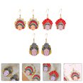 thumbnail image 3 of 3 Pairs of Cartoon Opera Earring Chinese Style Ear Pendant Jewelry (Mixed Style), 3 of 8