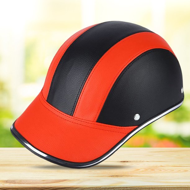 Casco de bicicleta de moda casco de protección de ala extendida para hombres y mujeres (rojo) Sywqhk Accesorios para bicicletas