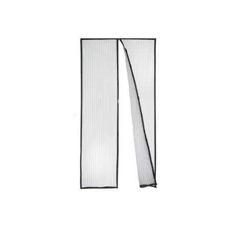 Innovative Magnetic Mesh Screen Door Black Wide Easy Installation