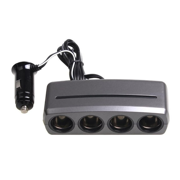 WE-POLUJ Car Charger Power Adapter 4 Port Multiple Device Charging for 12V/24V Vehicles