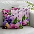 thumbnail image 3 of ZHZY Short Plush Pillowcase 1 Piece Set Printed On Both Sides Zipper 1PC Home Furnishing 24x24in, 3 of 5