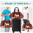thumbnail image 6 of Qzaxky Personalized Christmas Bag Gym Bag Custom Duffle Bag Christmas Bag with Name Overnight Bag Christmas Sika Deer Holly Tree, 6 of 7