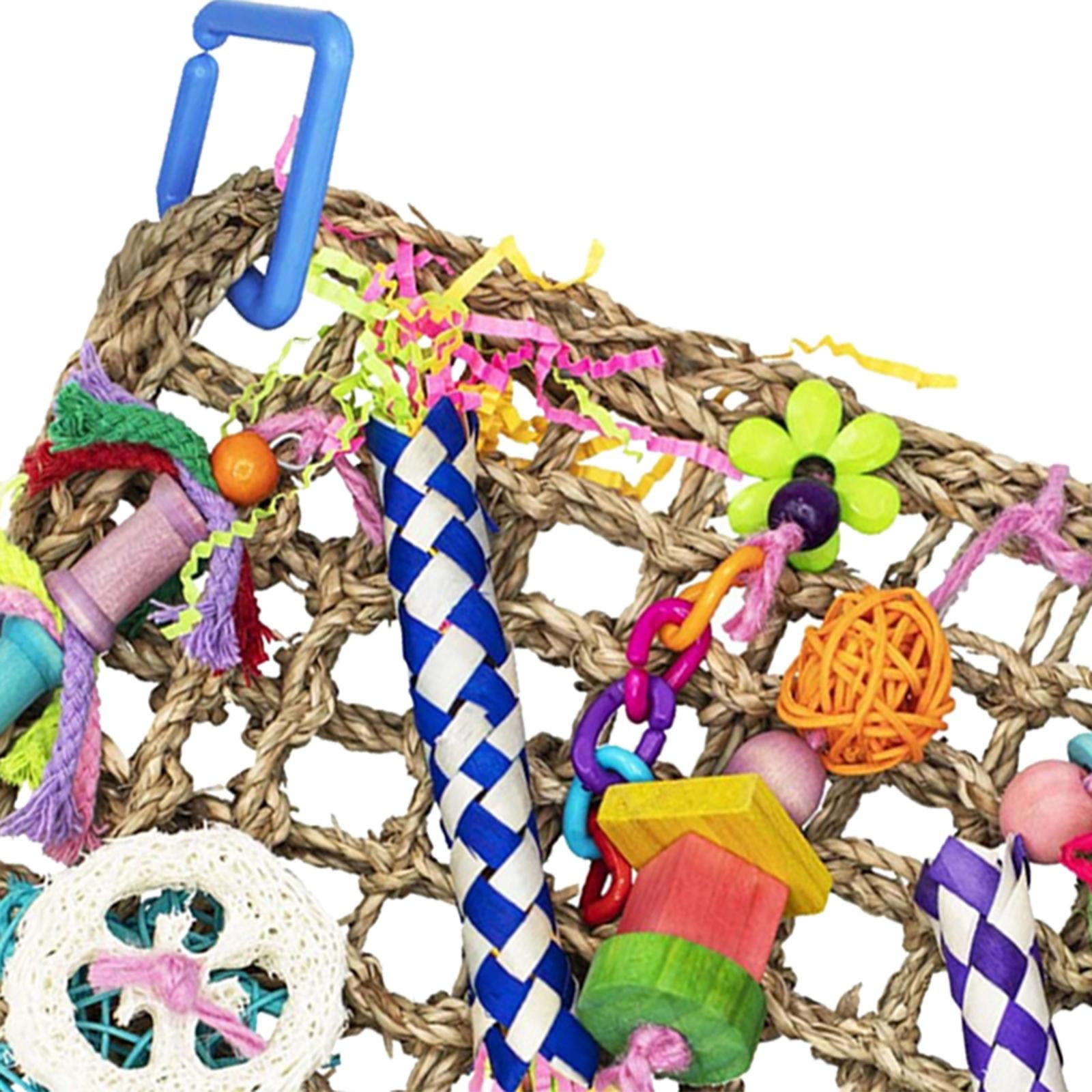 Bird Chewing Toy, Colorful Foraging Wall Toy for Birds, Suitable for Small Parakeets, Budgie, Macaws, Conures, Finches, Birds