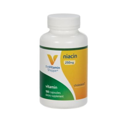 The Vitamin Shoppe Niacin 250MG, Supports Cholesterol Levels Already Within The Normal Range, Once Daily (100