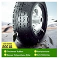 thumbnail image 5 of 【UPGRADED】4.10/3.50-4 Tire and Wheel Flat , 10 Inch Solid Rubber Tire with 5/8”Axle Bore Hole and Double Sealed Bearings, for Dolly Wheels/Hand Truck Wheels/Dump Cart Wheels，4 Pack, 5 of 7