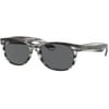 RB2132 6430B1 55MM Striped Grey Havana/Dark Grey Square Sunglasses for Men for Women + FREE Complimentary Eyewear Kit