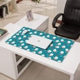 thumbnail image 3 of 31.5x15.7 Inch Gaming Mouse Pad, Non-Slip Stitched Rubber Desk Mat for Desktop & Laptop,Christmas Santa Snowflake Teal Pattern, 3 of 6