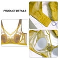 thumbnail image 2 of Ultra-thin Crystal Cup Breathable Soft Underwire Latex Bra Lace Sexy Bra Underwear Padded Bra - Yellow, 2 of 5