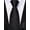 Black, variant on Boys Gold Zipper Tie Set Pre-Tied Adjustable Silk Necktie with Pocket Square for Kids Age 8-12 Wedding Party