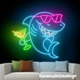 thumbnail image 5 of Handmadetneonsign Shark Drinking Margarita Neon Sign, Cocktail Wall Art Decor, Bar Pub Wall Decor 67975, 5 of 5