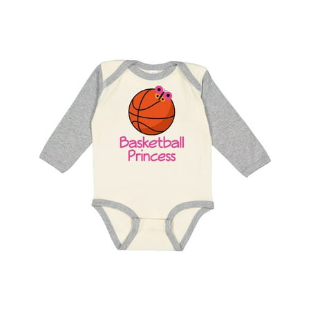 

Inktastic Basketball Princess Gift Baby Girl Long Sleeve Bodysuit