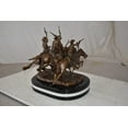 thumbnail image 6 of Nifao Coming Thru the Rye Remington Replica Bronze Statue – Bronze Statue, Home Decor, 13"L x 12"W x 14"H, 6 of 12