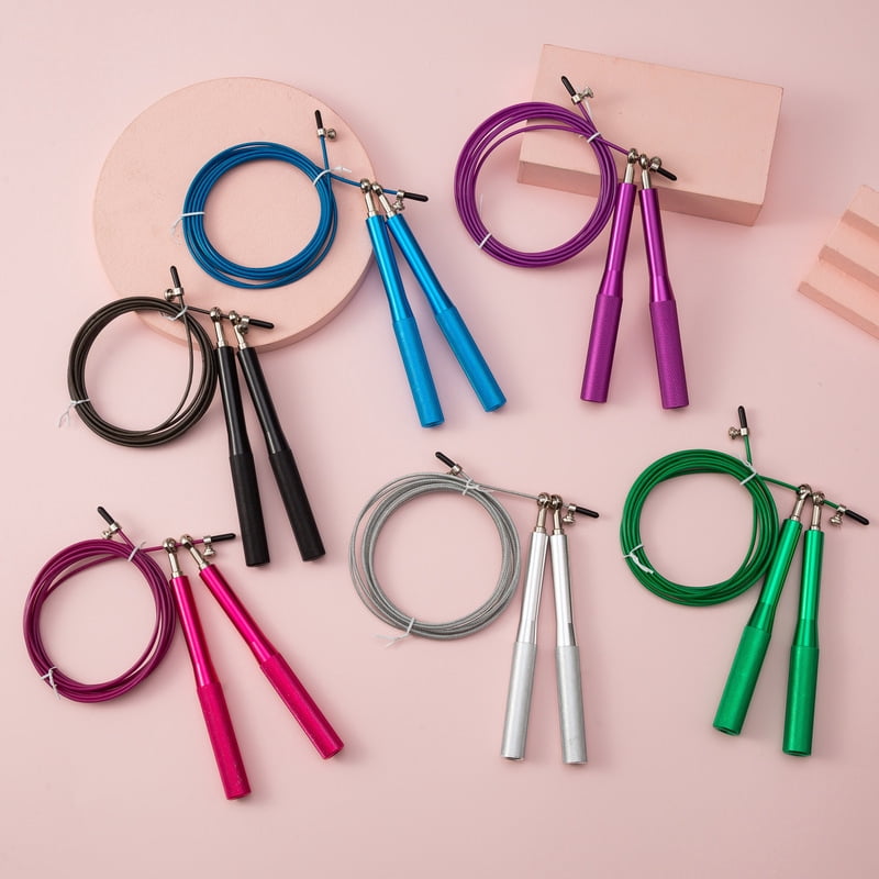 Steel wire skipping rope fitness sports equipment bearings skipping rope middle school students training aluminum alloy