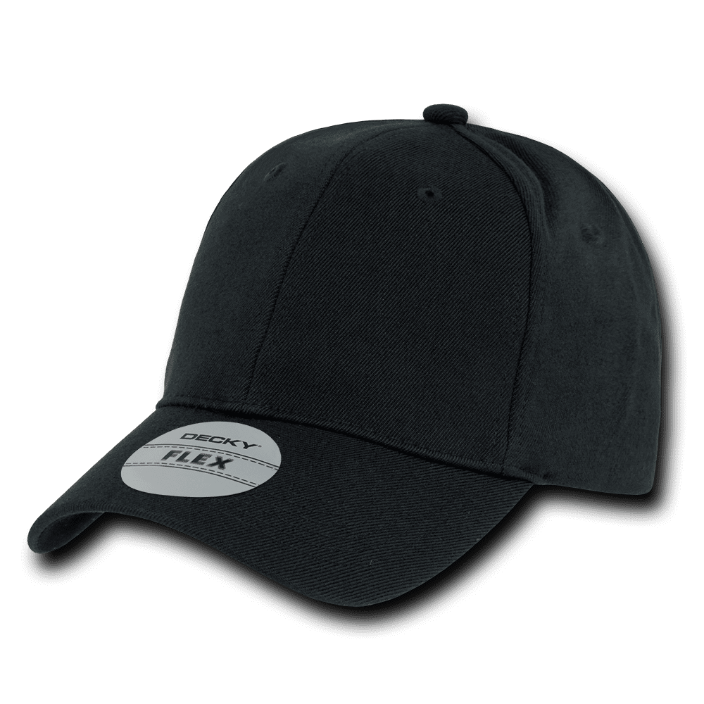 DECKY FITALL FLEX FITTED BASEBALL HAT HATS CAPS CAP 6 PANELS For Men