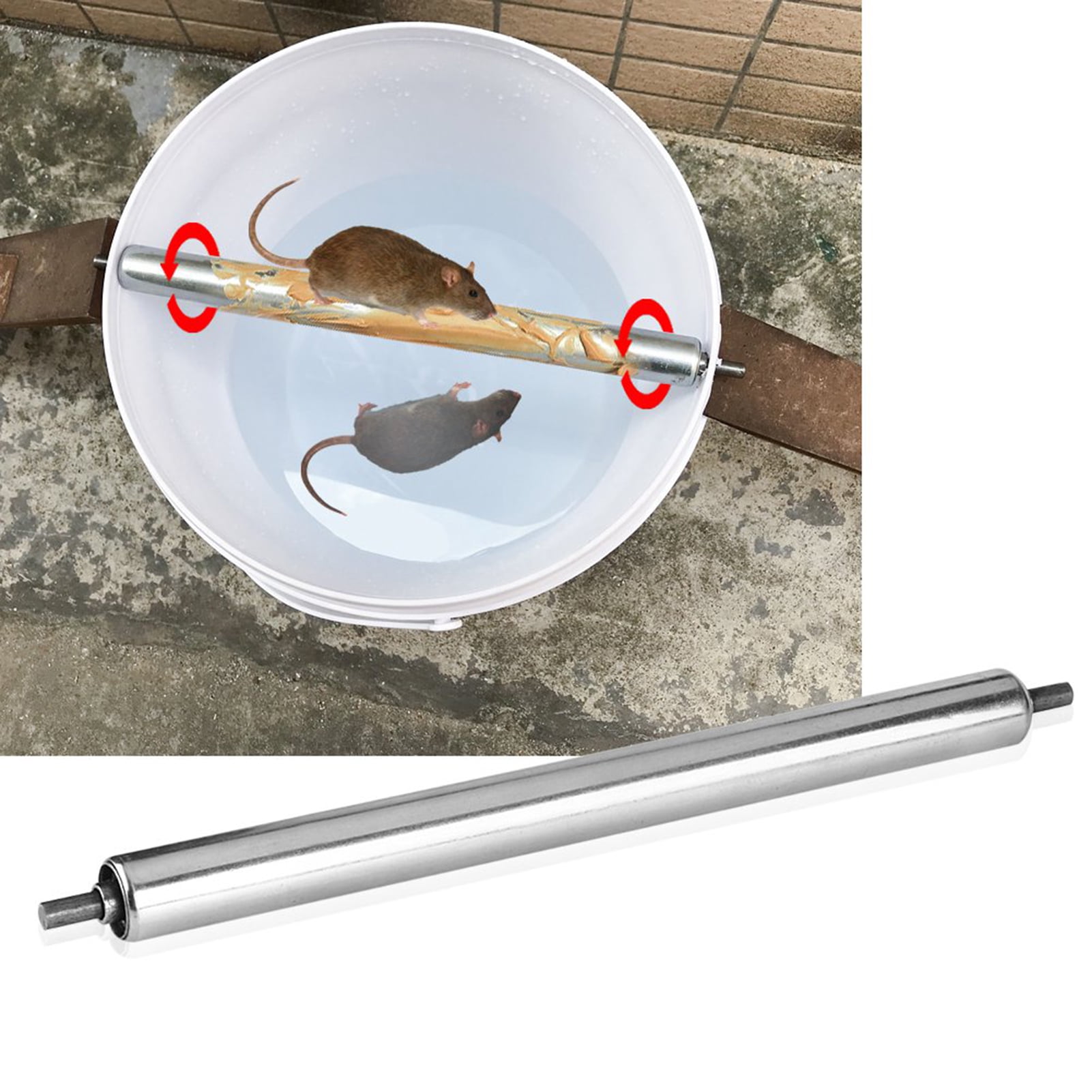 Rolling mouse. Палка для ловли крыс. rolling trap. roller trap. e z rollers mousetrap.