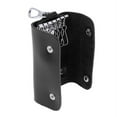 thumbnail image 2 of Cool PU Leather Key Chain Accessory Pouch Bag Wallet Case Keyring Holder Keyfob, 2 of 2