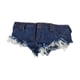 thumbnail image 2 of Figuras de acción femeninas a escala 1/6, shorts vaqueros modernos y elegantes, ropa de muñeca de primera calidad, vestido. Azul oscuro, 2 of 9