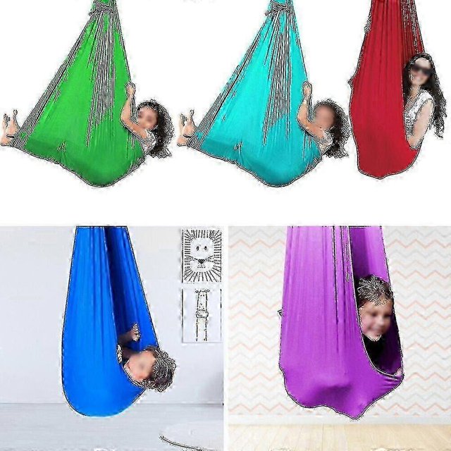 Kids Therapy Sensory Swing Yoga Rocking Chair Children Cuddle Autism Aspergers Therapy 100x280cm