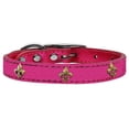 thumbnail image 3 of Mirage Pet Products Leather Fleur De Lis Dog Collar, Pink, S/M, 3 of 3