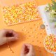 thumbnail image 3 of 1 caja de 1000 cuentas redondas esmeriladas de acrílico mate de 6 mm, bolas pequeñas opacas de color naranja, cuentas espaciadoras sueltas de chicle esmerilado suave., 3 of 6