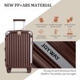 thumbnail image 4 of Joyway Valise Cabine Extensible Rigide 20 Pouces Bagage Cabine Port USB Porte-Gobelet Cadenas TSA Valise, 4 of 7