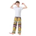 thumbnail image 2 of FORMRS Kids Pajama Pants with Pockets Size 6-8Y Boys Lounge Sleep Bottoms, Red UFO, 2 of 8